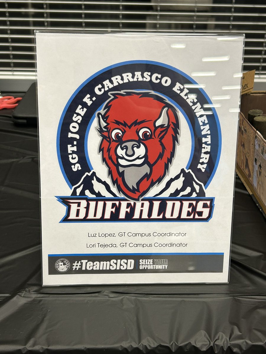 JFCarrasco_JCE's tweet photo. Our #TeamSISD GT Showcase is underway! Our #JCEbuffaloes are ready to present! Thank you to our wonderful GT coordinating team for all their hard work &amp; dedication! https://t.co/189ToZVduh