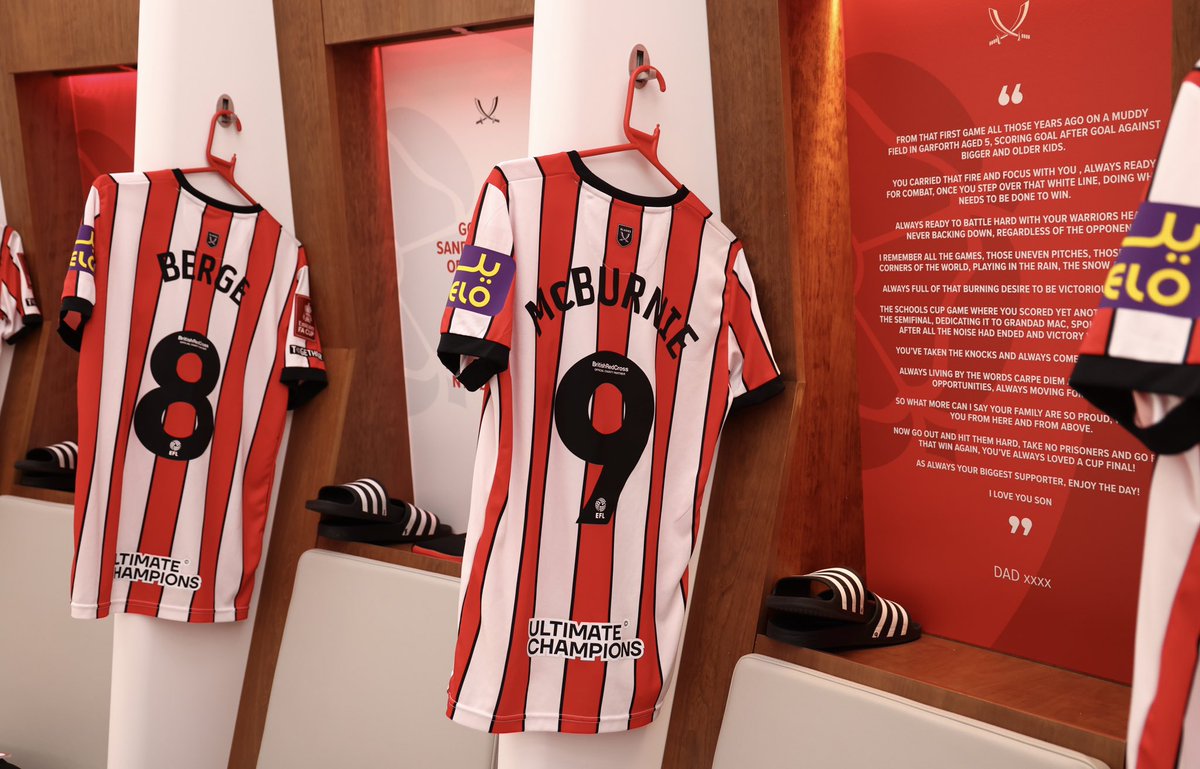 SheffieldUnited's tweet photo. Special messages for the Blades. ❤️ https://t.co/hW1aJwpreS