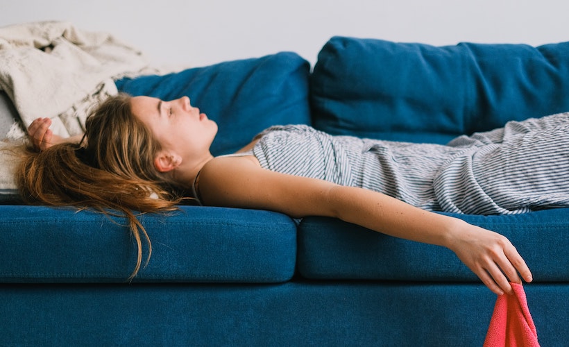 Reductress's tweet photo. ‘I Just Don’t Want to Sit at a Desk All Day,’ Says Woman Who Just Wants to Sit on the Couch All Day: https://t.co/ddYmVqcJZm https://t.co/msOBcjENZg