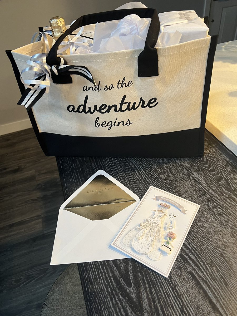 CheriseLakeside's tweet image. Is “Don’t do it” a bad thing to write on a bridal shower card? 😂😂  Just kidding! Excited to marry these two young lovebirds in a couple weeks! #CSIKraken #Ordained