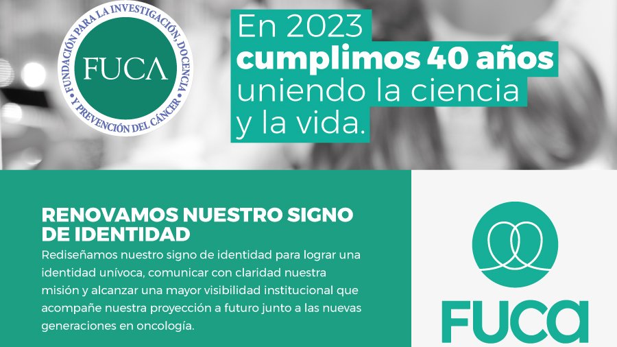 FFerrariOk's tweet photo. #FUCA cumple 40 años (1983 - 2023) y renueva su compromiso con la #Docencia #Investigación y  #Prevención del #Cancer by @fundacion_FUCA 👏 https://t.co/c9E1MWNWez
