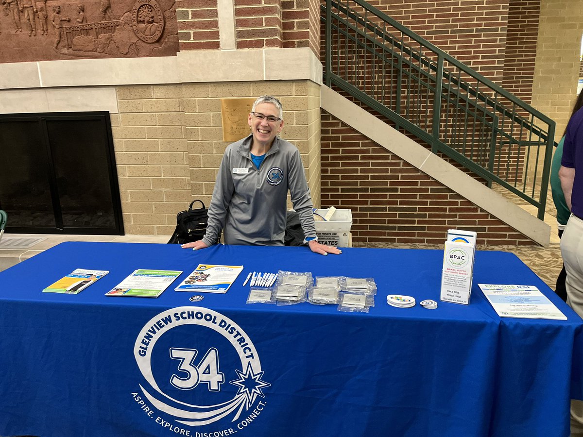 glenview34's tweet photo. #WeAreD34 at the @GlenviewVillage Resident Open House at the Park Center until noon! We have information about D34 Preschool, registration, full-day kindergarten and ways to #ExploreD34 as a great place to work. https://t.co/Bo8I7Z48wv