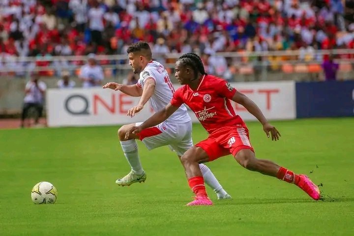 koncept_tv's tweet photo. FT : Simba SC 1-0 Waydad Casablanca
⚽ Jean Baleke
Simba wameanza vyema mchezo wao kwanza wa Robo Fainali ya Ligi ya Mabingwa barani Afrika kwa kuwafunga Mabingwa watetezi wa Michuano hiyo, goli 1-0 katika uwanja wa Benjamin Mkapa, Dar es Salaam. #TotalEnergiesCAFCL #SSCWAC https://t.co/DdBTmGca2o