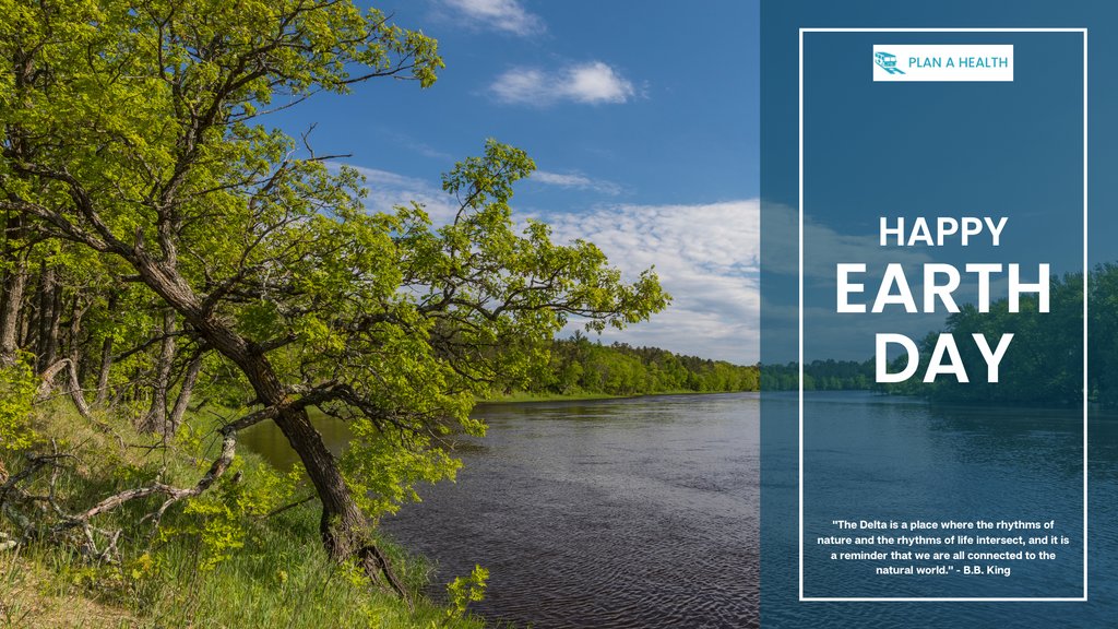 PlanAHealth's tweet photo. Happy Earth Day from #PlanAHealth! Today, we celebrate not only our planet but also the wonderful community here in the #MississippiDelta. Our mission is to promote sustainable and eco-friendly practices that benefit both our health and the environment ๐ #EarthDay #PlanA https://t.co/2vLmYT9axP