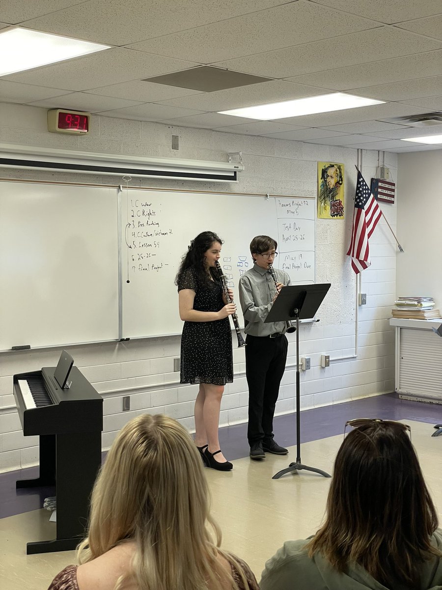 bison_band's tweet photo. Molly Blanchard and Aden Mercer Clarinet Duet https://t.co/9KHI88sQRn