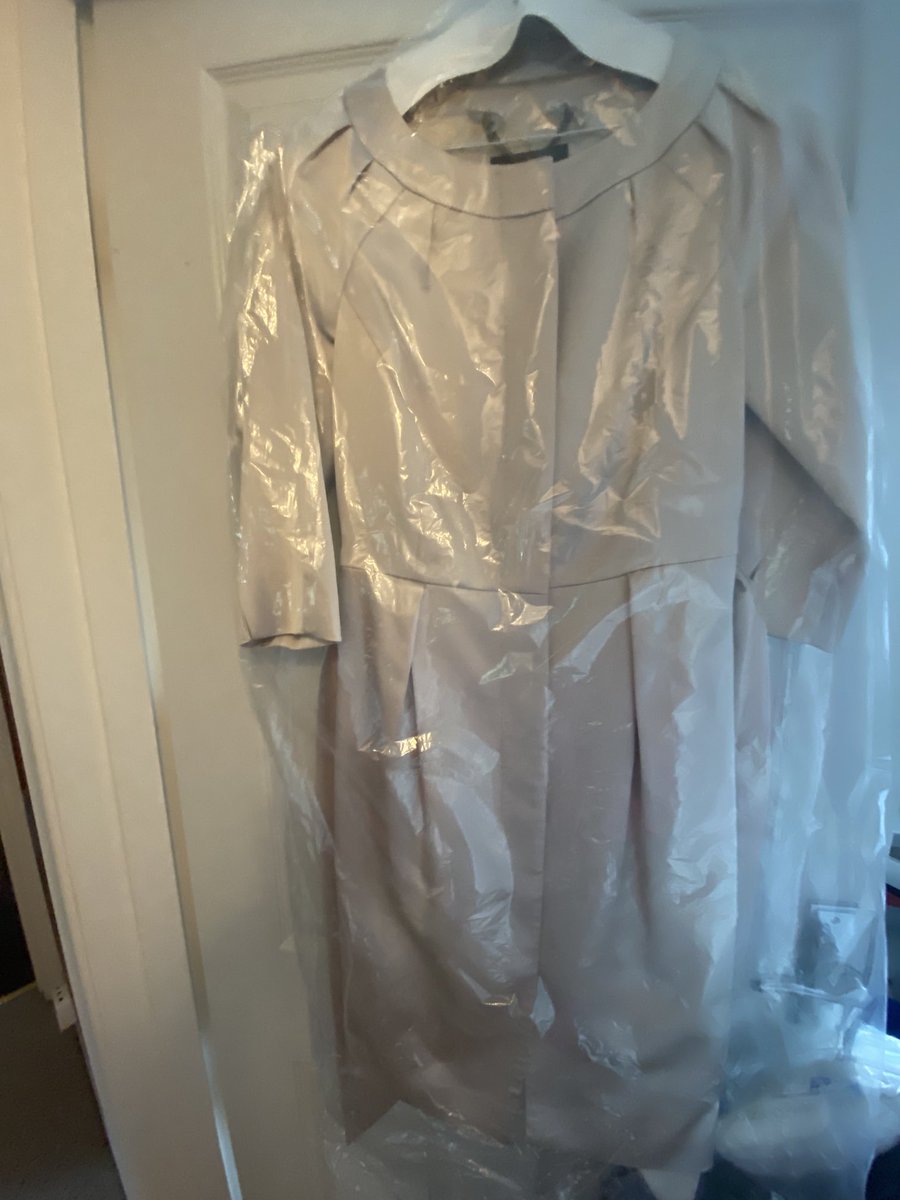 stocksy71's tweet photo. A throughly sentimental afternoon spent over outfits of a younger me that it’s time to pass on to someone else to enjoy … who can fit into them!! Great memories attached to so many of them. Any ideas where to take them? Mint condition evening wear. #timemoveson https://t.co/SbP0p3erwr