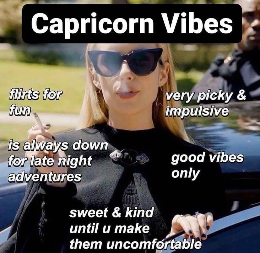 maiyabooo's tweet photo. Capricorn vibes Forsure ♑️ https://t.co/vH2ULryvyM