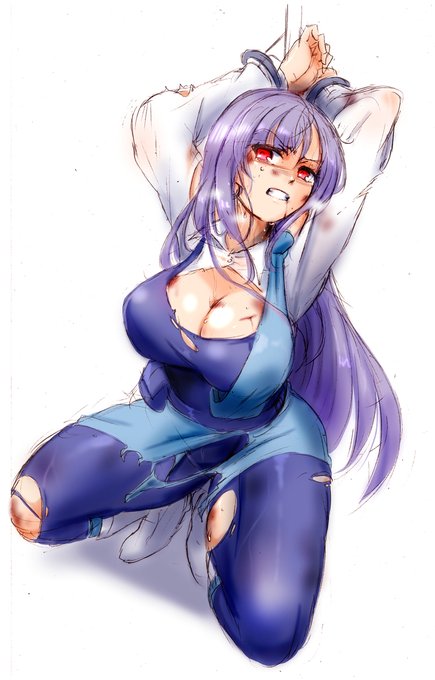 とっ捕まったルーさん #ルー・ルカ #機動戦士ガンダムZZ #リョナ #拘束  