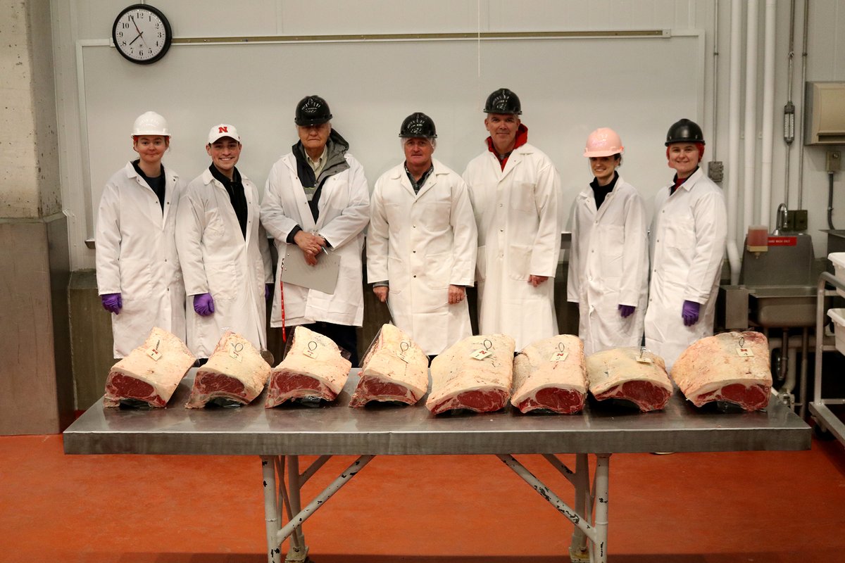UNL_AniSci's tweet photo. A great morning in the Animal Science Complex with our Old Timers Judging Contest! Such a great opportunity for people to come back and engage with our teams and coaches...with a little friendly competition as well! https://t.co/xfaRyf7yKd