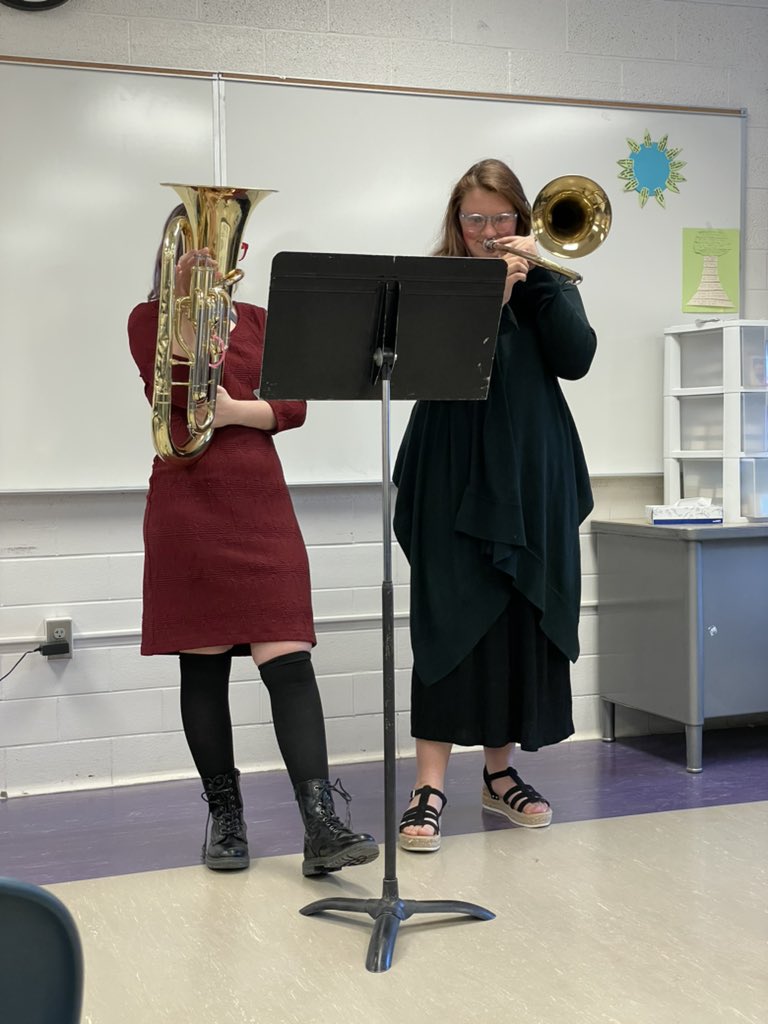 bison_band's tweet photo. Kay Erickson and Kallie Wright duet. https://t.co/CfjKxIpwhE