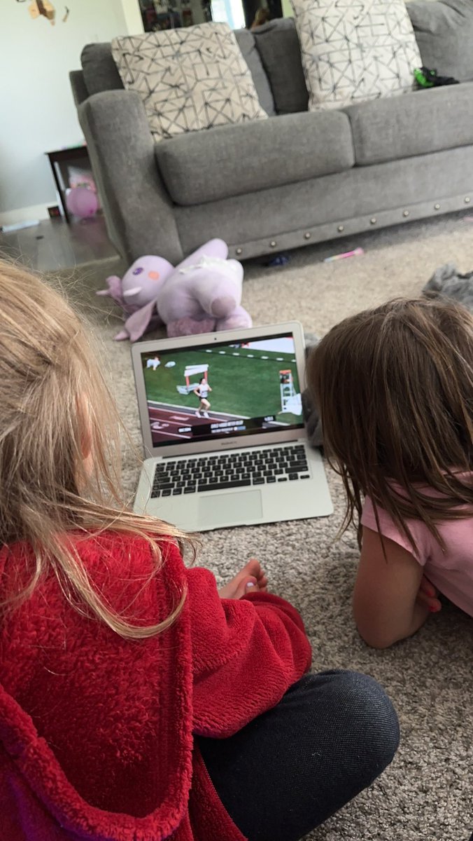 gabbymoco's tweet photo. Cheering on  @Huron_TF from home today! https://t.co/7xjXqIcn9i