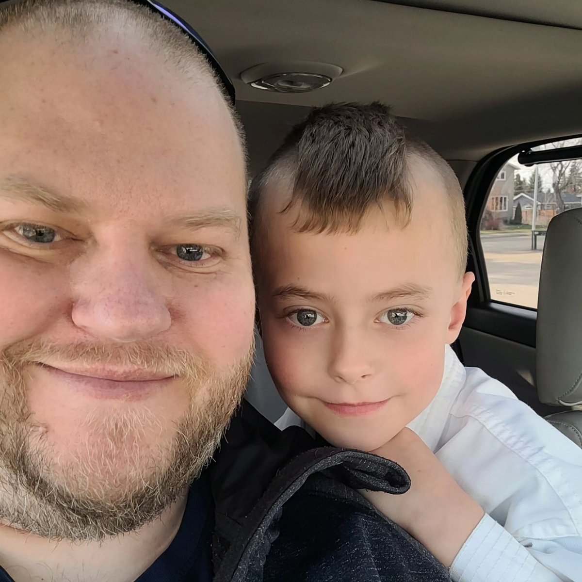 stevestred's tweet photo. The three stages of listening to the new Johnny Booth song before Tae Kwon Do! #johnnybooth https://t.co/ulC2c2oEQZ