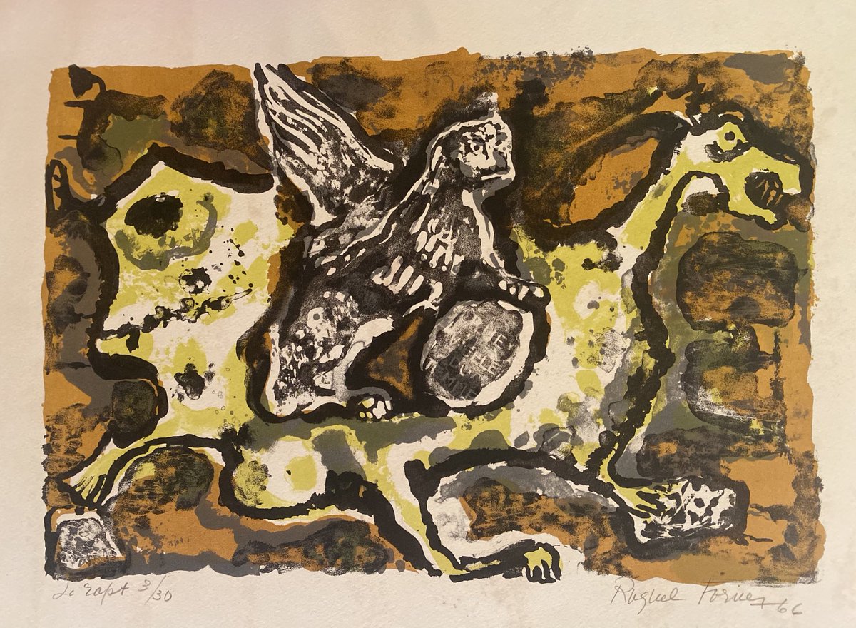 ColeccionMose's tweet photo. RAQUEL FORNER (22/04/1902-1988)
“Le ropt” (serie “Astrofaune aux Murs du Marais” ) Paris 1966, litografía 3/30 s/papel Velin de Rives. Ex colección Familia Lifschitz.
https://t.co/dcAc2ypMlw
#RaquelForner
#Arteargentino #pinturaargentina https://t.co/XGmSQRPrt2
