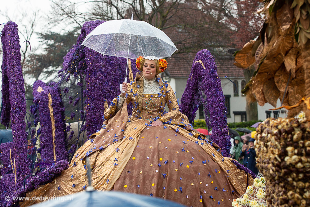 Onder de paraplu kijken naar het Bloemencorso in Sassenheim - deteyding.nl/onder-de-parap…