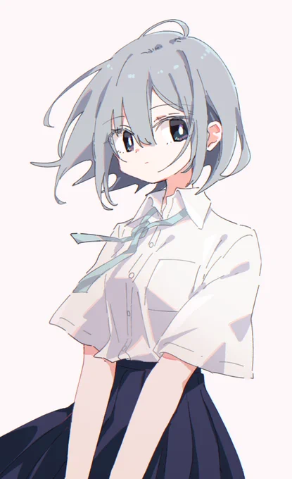 夏服の女子高生 