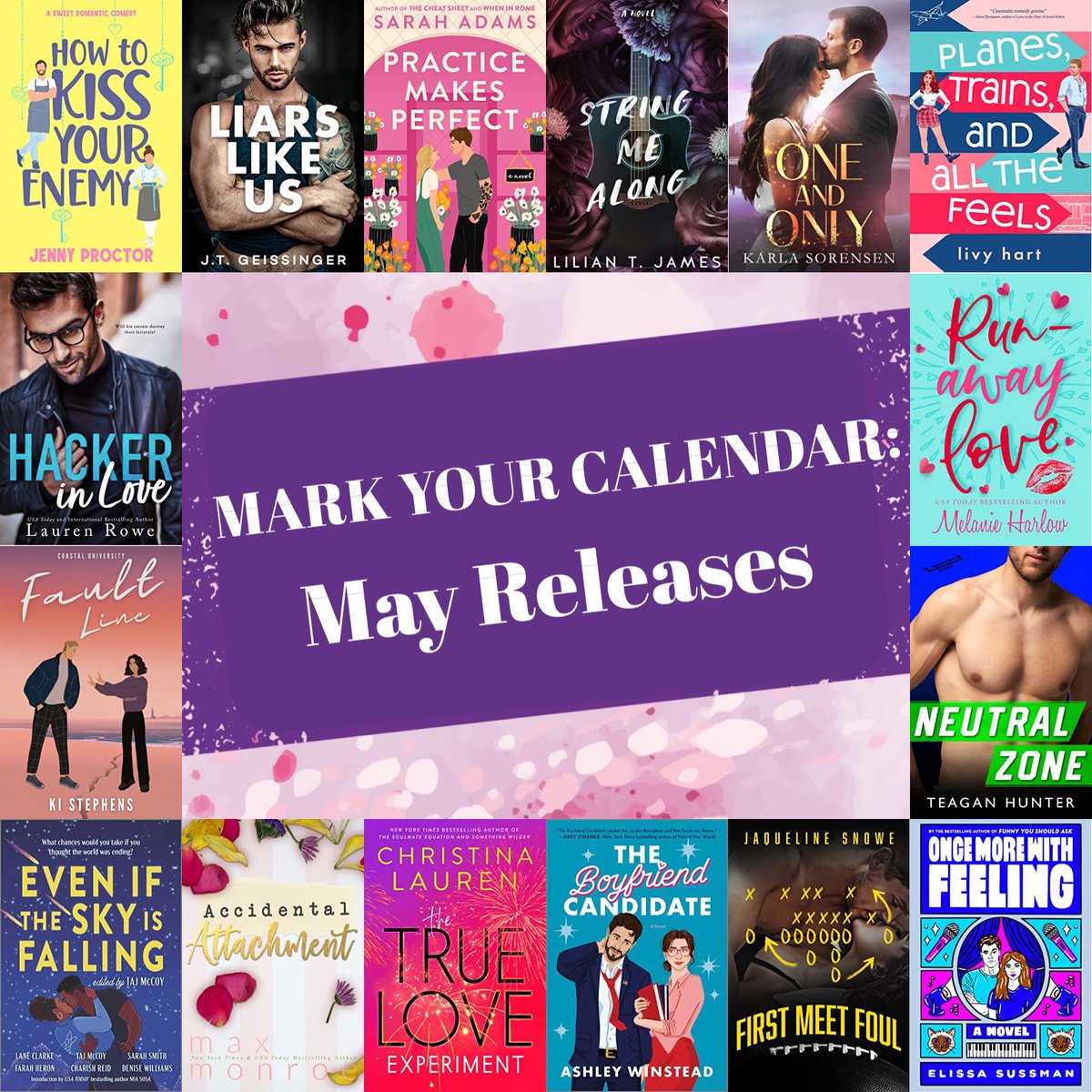 MARK YOUR CALENDAR! There are lots of new #romancenovels coming your way in May. I’ve put together a calendar to help manage your #TBR. I’ll be reviewing MANY of these!

Dates, blurbs &amp; 100s of preorder links at:
jeevesreads.com/mark-your-cale…

#RomanceBooks #romancenovels #booktwt