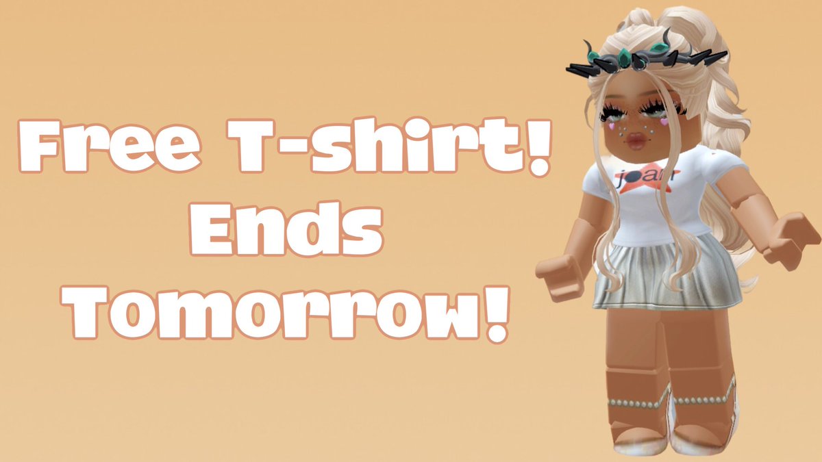PomsPeeps's tweet image. Cute FREE T-SHIRT! This weekend ONLY! GOOOOOO!
FREE JOAN T-SHIRT! ENDS TOMORROW! #ROBLOX #RobloxUGC #RobloxFree
Really EASY & Fast💨
LINK to video: youtu.be/DLX3udwiBbs via @YouTube