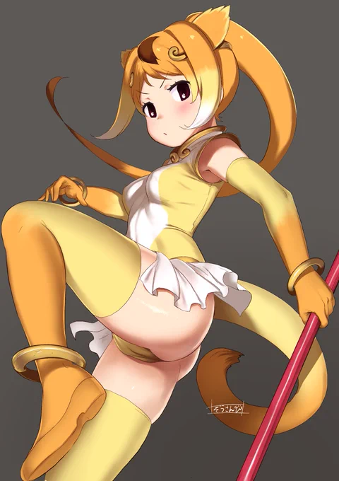#けものフレンズキンシコウさんの太もも 