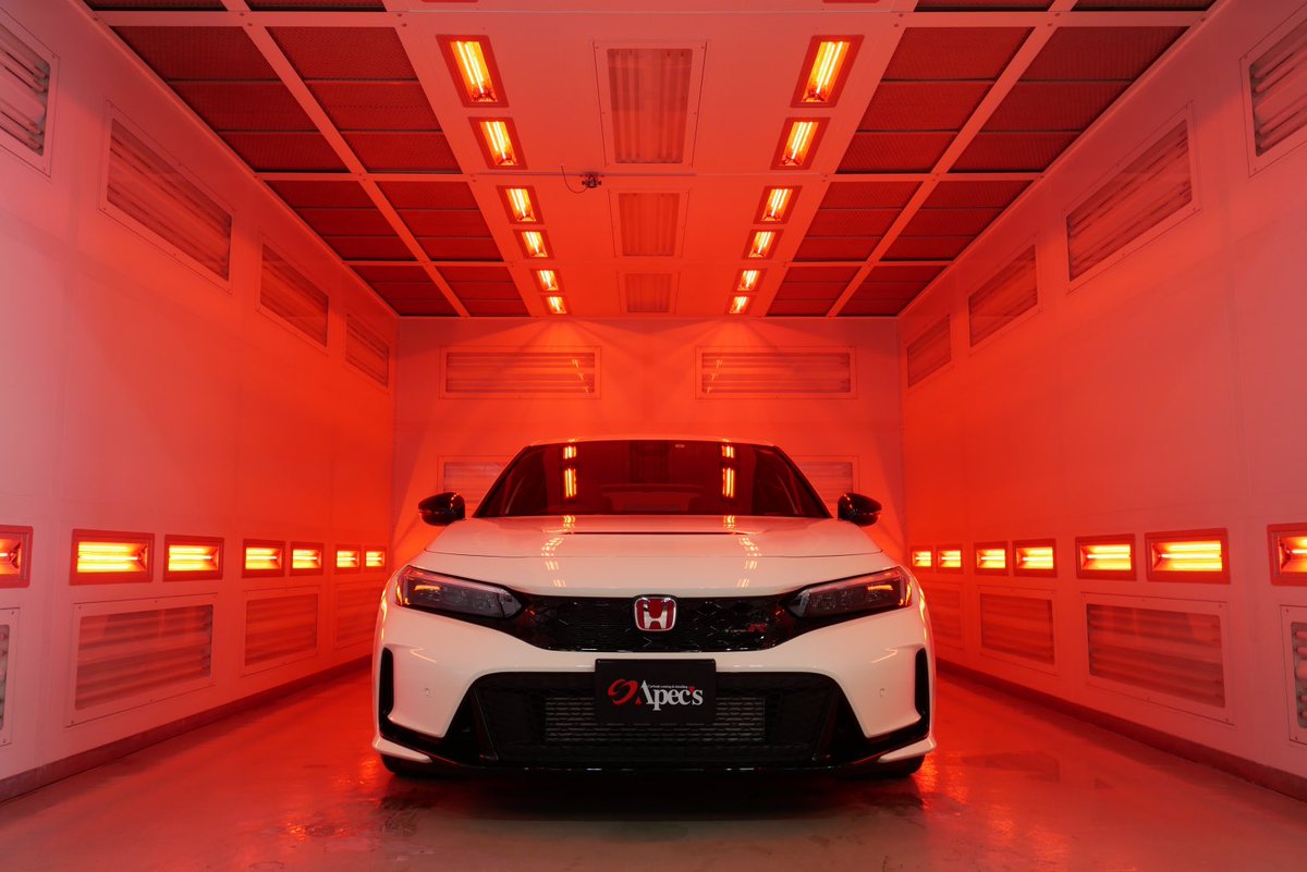 oishiinikuzyaga's tweet image. Apec’sさんでボディ・ホイール・ガラスコーティングしていただきました！
素晴らしいヌルテカ感で大満足です！
#apecs #civictyper #fl5