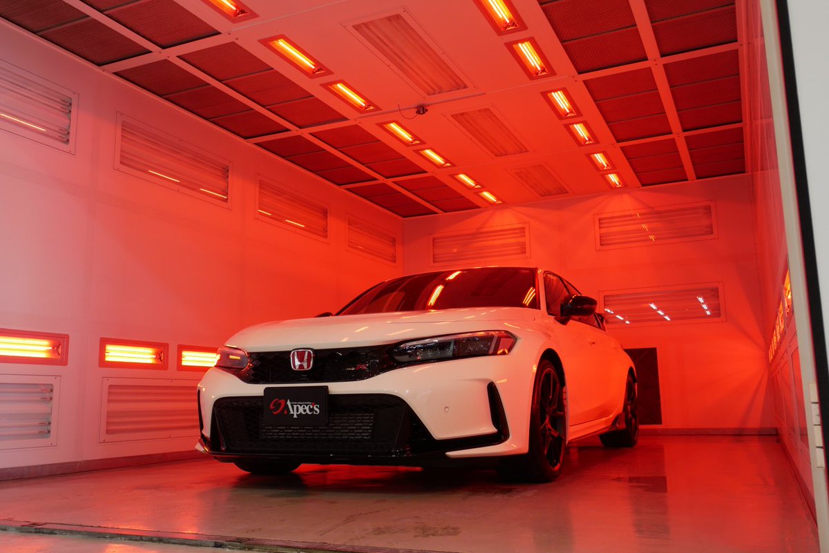 oishiinikuzyaga's tweet image. Apec’sさんでボディ・ホイール・ガラスコーティングしていただきました！
素晴らしいヌルテカ感で大満足です！
#apecs #civictyper #fl5