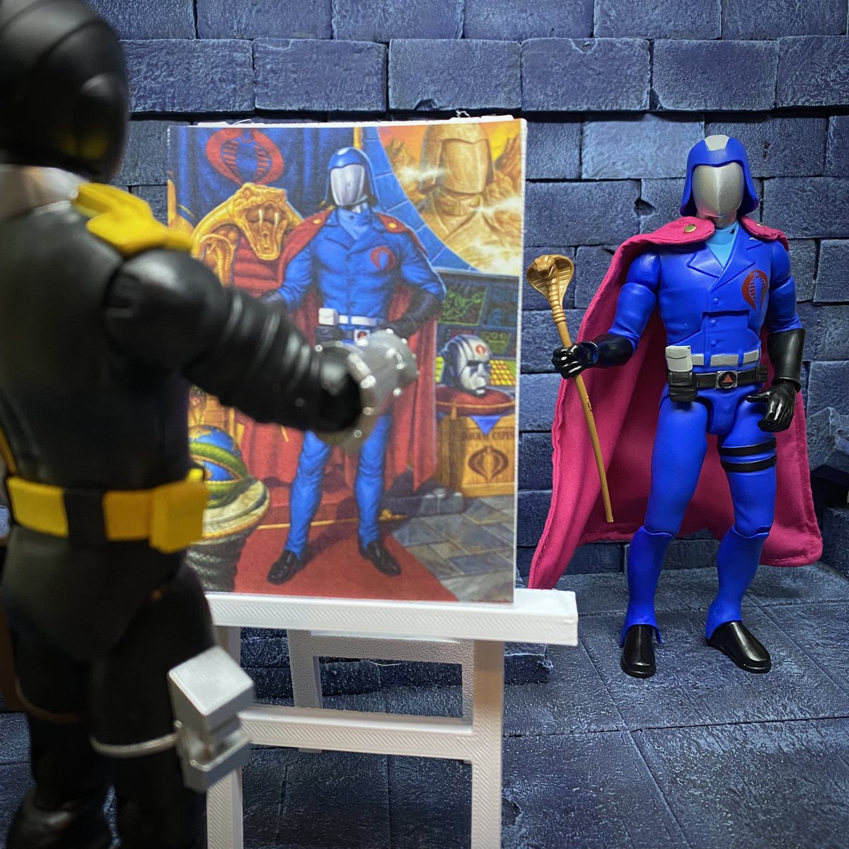 BoilandPop's tweet photo. Cobra B.A.T.  the original AI Artist. 

#gijoe #gijoe #super7 #ultimates #jasonedmiston https://t.co/G16UBk2ayE