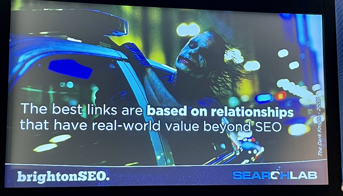 theafg's tweet photo. @GregGifford talks at any #SEO event are always mandatory: great insights, awesome delivery 🤩 

This year at @brightonseo -> The #FastAndFurious guide to #linkbuilding 

👉 are you doing #localSEO? Are you optimizing your local relationships? 🤨

#BrightonSEO https://t.co/XuBZH7YQJH