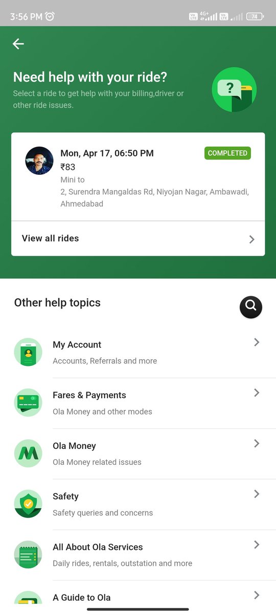 GunjanTalsania's tweet photo. Very very pathetic service by ola cabs. Ride charge is ₹ 83 and the bill amount is ₹183 what a calculation is this??? Your all numbers are not in service. What a service. really @Olacabs @Ola_Ahmedabad @nitin_gadkari https://t.co/1TBGxRvBBE