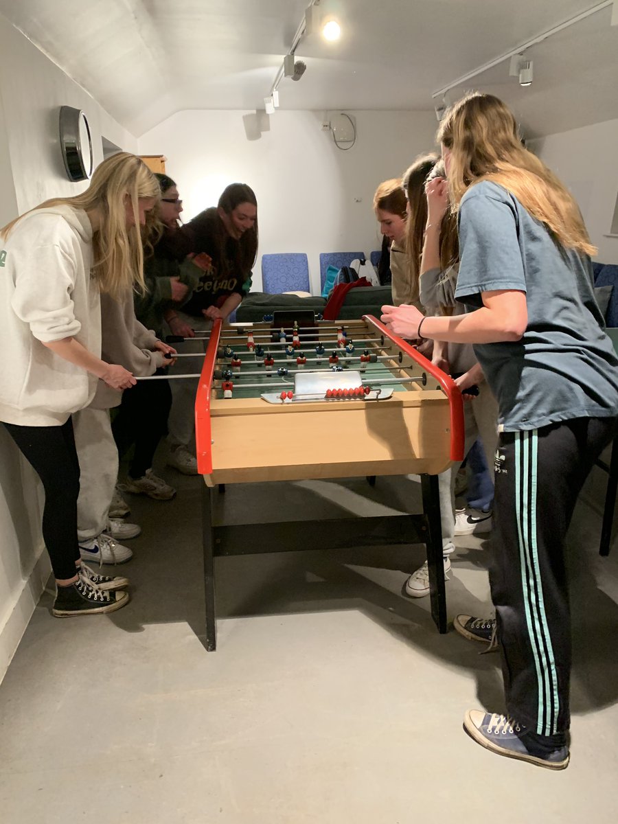 CGS_Geography's tweet photo. Rowdy first night for our A level Geographers… HEATED game of table football for the girls & a stressful Friday night live football match for some of the boys #cgsgeography #lessnottalkaboutarsenal https://t.co/KO3uL14Tit