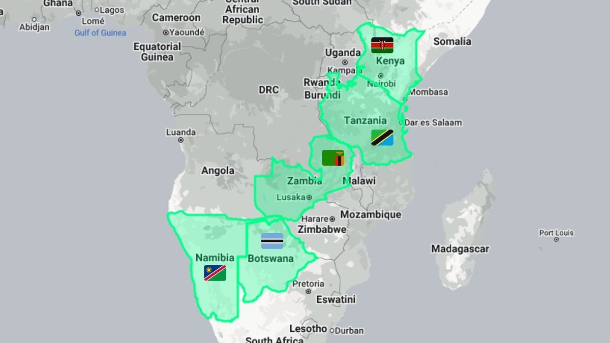 There's a lot of doomscrolling going on right now in Africa. 

In that, it's important to remember that Africa isn't a country.

These 5 countries are going to shine over the next few decades and show Africa and the world some things. 

#Kenya will continue to thrive despite