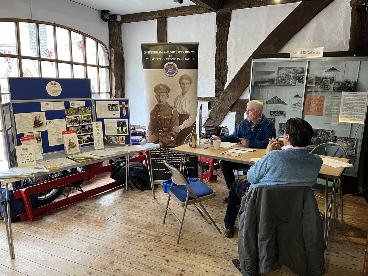 We’re running a military history research day at The Folk in Gloucester today - Bob Brunsdon  hard at work.