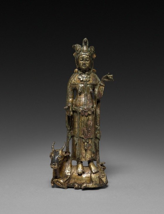 IndiaHistorypic's tweet photo. Lord Shiva Standing On Nandi 

6th Century A.D ( 1400 Years Old ) 

Northern Qi Dynasty , China 

( Photo - Cleveland Museum of Art ) https://t.co/qxQ7fg5iGg