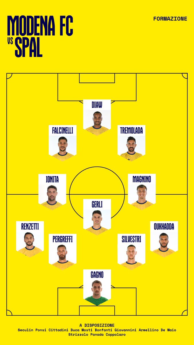 Modena_FC_1912's tweet photo. 🟡🔵🔜⚔️ #ModenaSPAL | Cominciamo così.

#ForzaCanarini #daigialli #moDNA https://t.co/Ua6FewqvvN