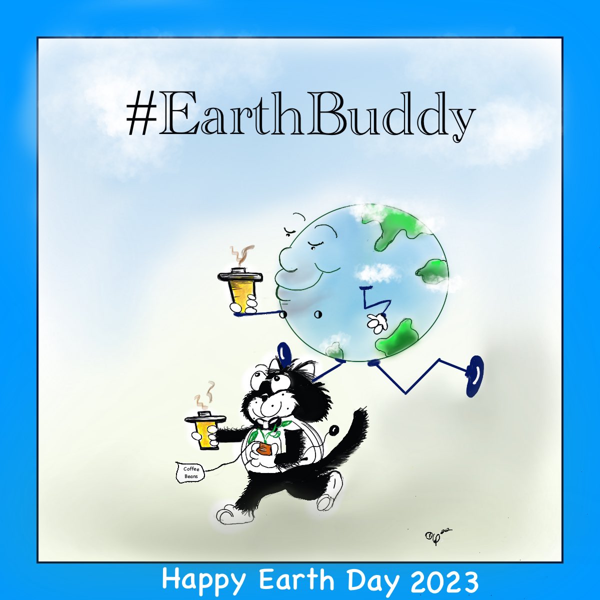 caseybella3's tweet photo. Happy #Earthday and #Caturday Everyone!!! Dexpresso’s all around! 😻🌍☕️ … #LoveDex #HappyEarthDay #Dexpresso #Cartoon #Cartoonist https://t.co/bqHqS6kZZr