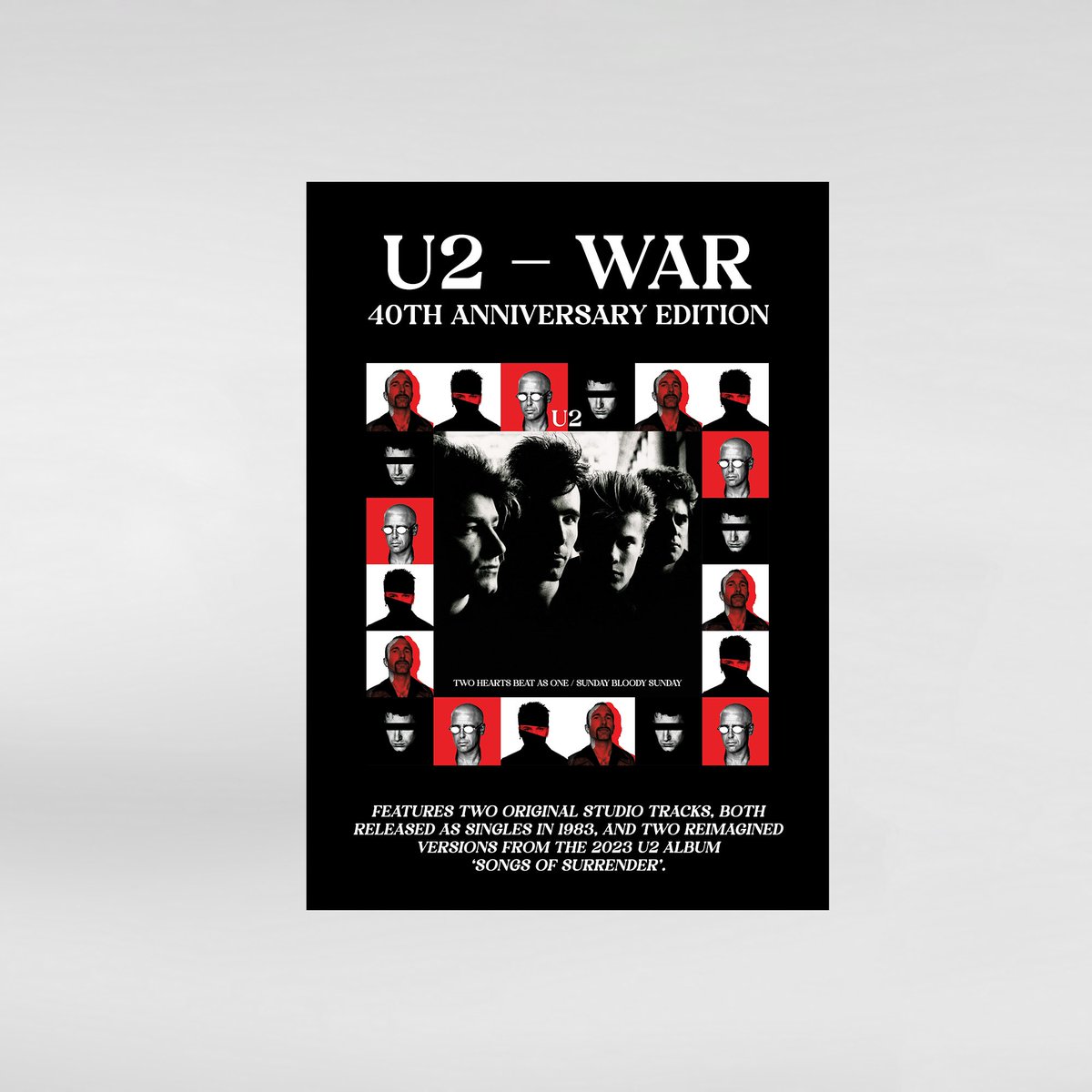 u2shark's tweet photo. A limited edition 4-track EP celebrating the 40th anniversary of U2's third studio album 'War' (1983) remastered & released on picture disc vinyl for @recordstoreday
#RSD23 #RSDDrops #USSOS40 @U2 https://t.co/qu2iBk1rYN