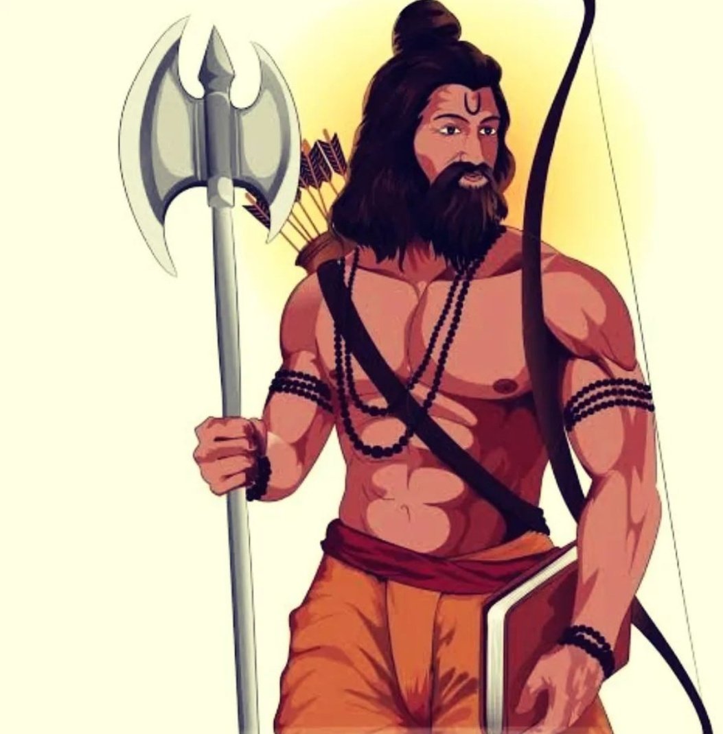 ManthanGyan's tweet photo. Today we celebrate Parshuram Jayanti, the birthday of Bhagwan Parshuram, the sixth avatar of Lord Vishnu. Let us honor his teachings of justice and protection of the righteous. Happy Parshuram Jayanti!

 #ParshuramJayanti #LordParshuram #Hinduism #VishnuAvatar https://t.co/QNnhZj8F7y