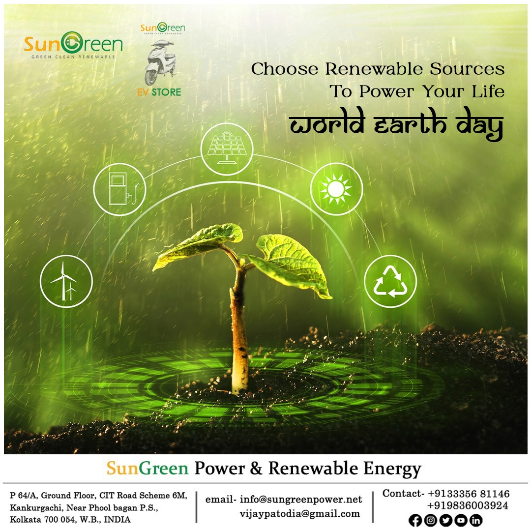 SungreenP's tweet photo. Let’s nurture nature with all we have and embrace the power of the sun with Sungreen's solar energy solutions. Happy World Earth Day.

#WorldEarthDay #EarthDay #gogreen #gocleangogreen #solarpower #energybalance #solarenergy #thinksolarthinksungreen #sungreen #moresavings https://t.co/y2Z3gFfLMl