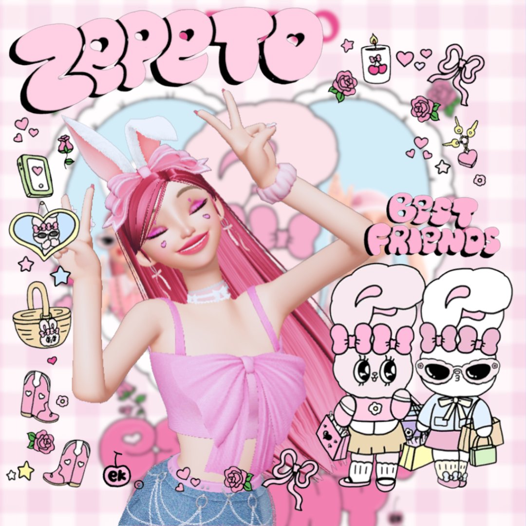 zepetobarbie's tweet photo. @zepeto_official @zepeto_kr @zepeto_jp @zepeto_brasil Can't choose any 1 wallpaper,  because both are so beautiful 😍. 
So, I end up making 2 #EstherBunny event photobooth. https://t.co/jFxozPGrOJ