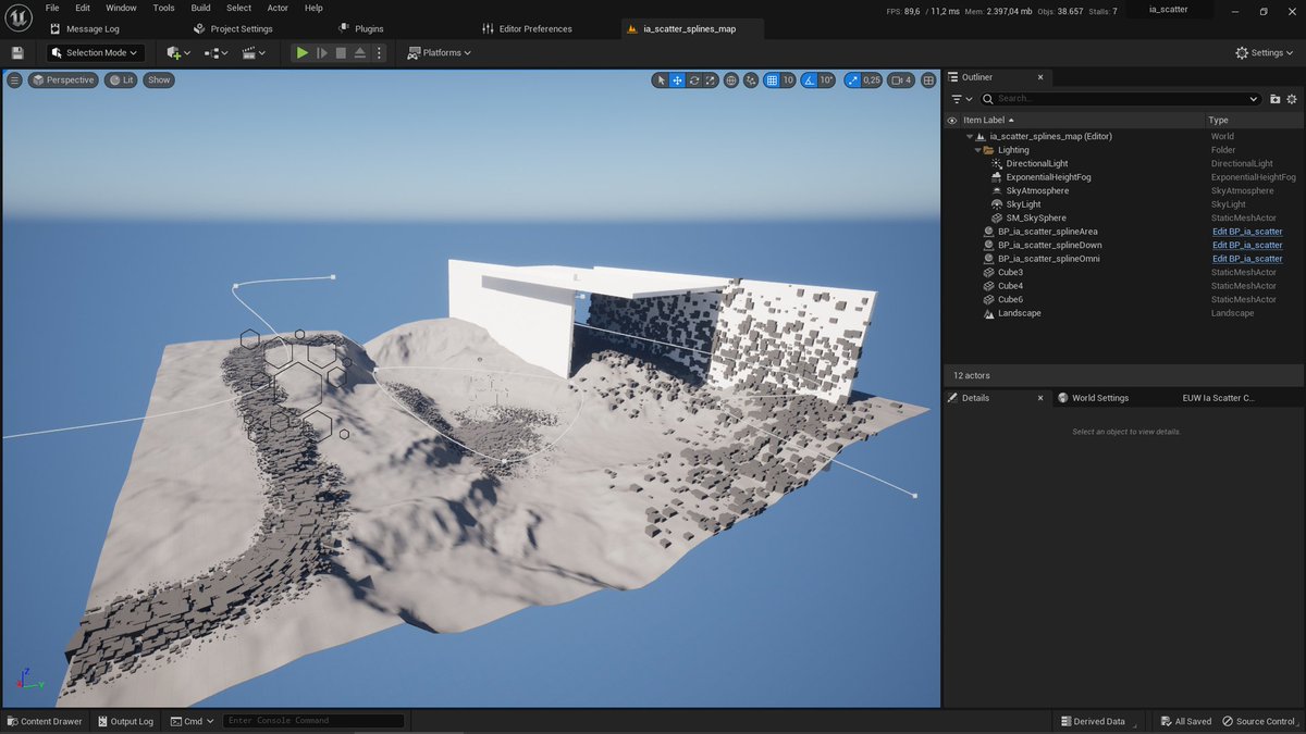 iraisynnattinom's tweet photo. ia scatter: A Great Tool for Scattering Meshes in Unreal Engine 5 / NEW FEATURES https://t.co/b6Iu3iKNW0 #MadeWithUnreal #UnrealEngine #UE5 #render #vfx #3d #3DModel #3drender #gamedev #gameart #gamedesign #gamedeveloper #videogameart #gameassets #indiedev #renderlover #blender3d https://t.co/O9GG8eRHGy