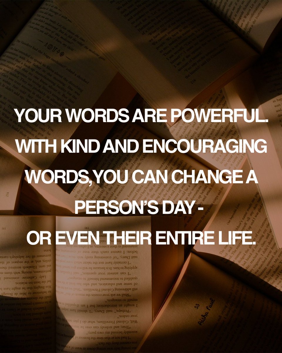nickygumbel's tweet photo. Your words are powerful. With kind and encouraging words, you can change a person’s day – or even their entire life. https://t.co/nRA9DKrSKz