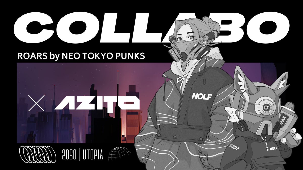 📣ROARSコラボ発表📣

2Dメタバースを展開するAZITO <a href="/AZITOofficial/">AZITO🌎</a> とコラボさせていただきます🤝⚡️

どんなパーツが入るのかお楽しみに👏👹🔥

#ROARS
#NTP
#AZITO