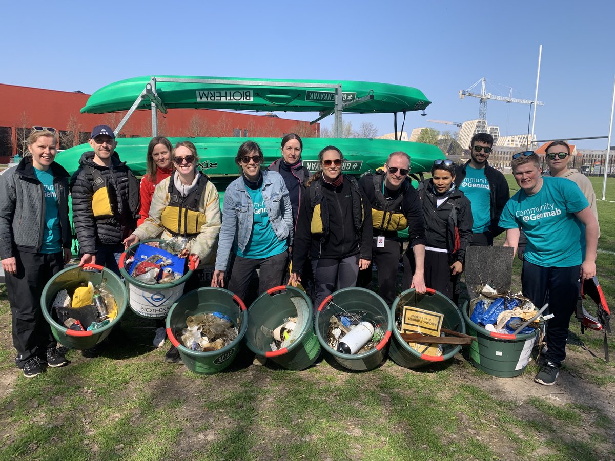 Genmab's tweet photo. At Genmab, we're committed to being a sustainable, socially responsible biotech company. This #earthday, our colleagues participated in initiatives such as collecting litter, beautifying our campus’ and canals.
Learn more about us: https://t.co/aO6k2MuNLM.
#CommunityatGenmab https://t.co/H3EXONjiEZ