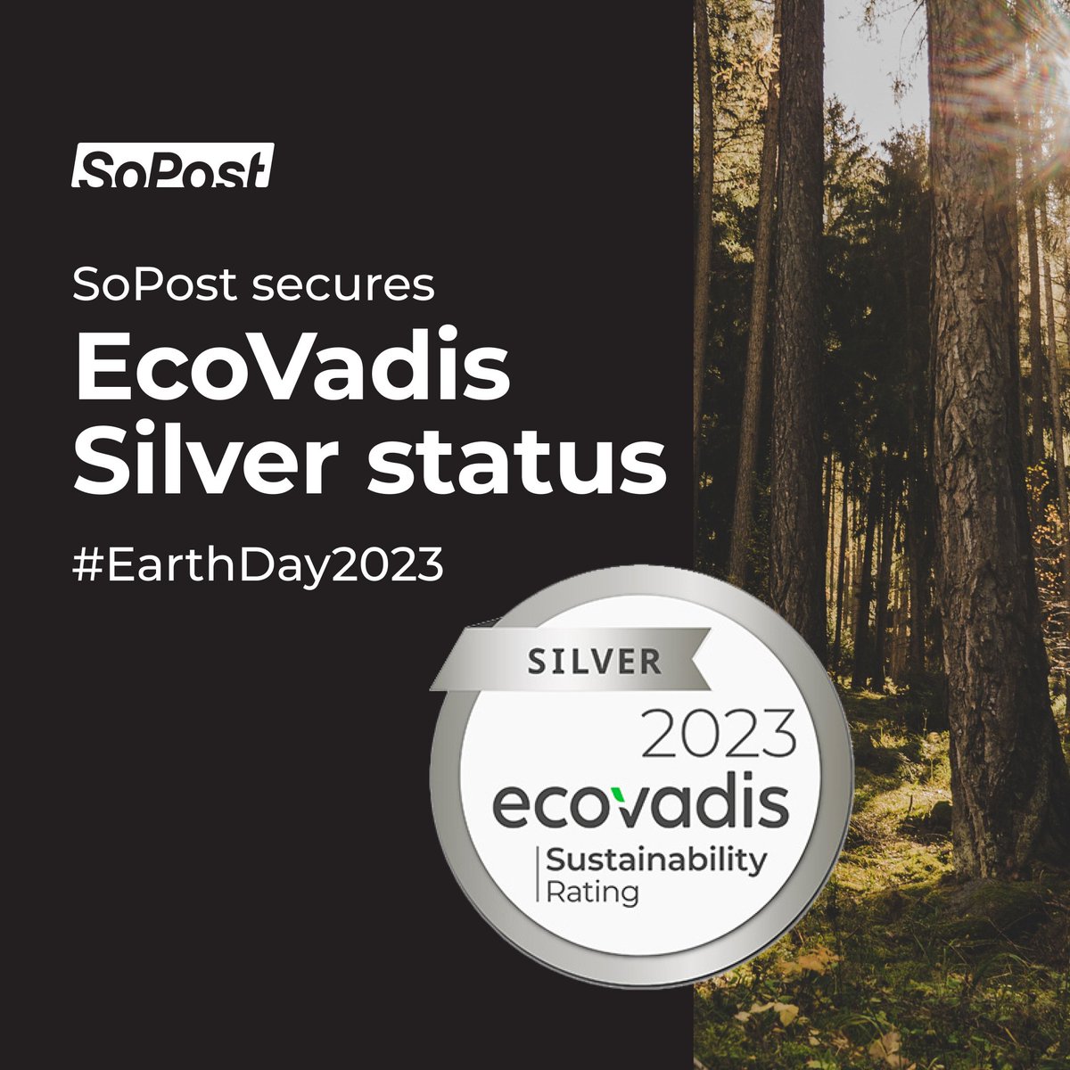 🌏 This #EarthDay, we are proud to celebrate achieving Silver status from <a href="/ecovadis/">EcoVadis</a>, the world's most trusted provider of business sustainability ratings.

There's still more to do, but this is a testament to our team's dedication to sustainable practices across the business. 🌳
