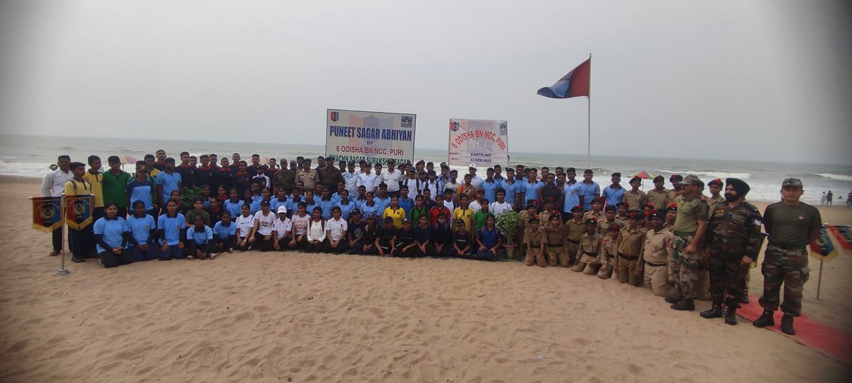 NCCDteOdisha's tweet photo. #NationalCadetCorps
In a week long series of events which culminated today with the conduct of the main event at Puri Beach, various activities like 'Cleaning of Beach/Water Bodies', Jan Awareness Rally, Article Writing, Nukkad Natak and Cycle Rally etc (1/3) https://t.co/ruFaV1cT6W