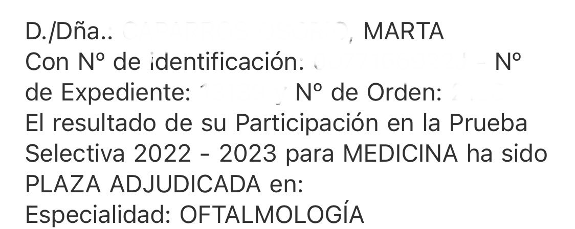 marts_co's tweet photo. ES OFICIAAAAAAL!! R1 DE OFTALMOLOGIAAAAA 🥹👀 https://t.co/75EqN97xbZ
