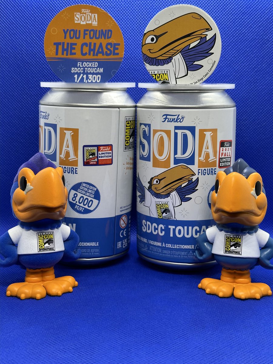funko_finatics's tweet photo. One of my favourite lines to collect from funko is their ad icons, I’m absolutely obsessed with all of the ad icons funko have created! 

I really love the toucan Sam funko soda especially with this Comic-Con t-shirt on ❤️ 

#funko #toucansam #funkosoda #chase #funkoeurope https://t.co/PLcsZuNQ0v