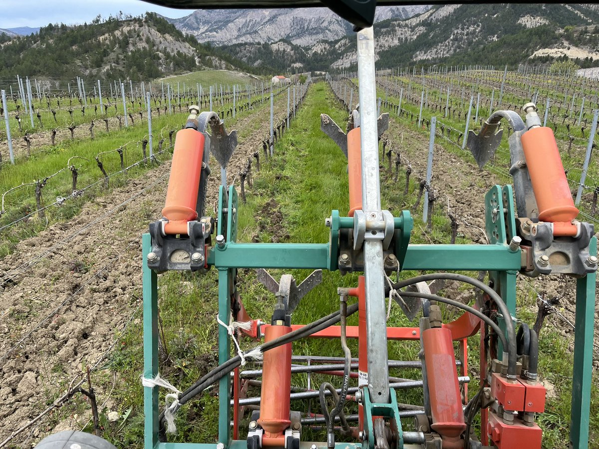 CaveLONGPierre's tweet photo. Travail du sol!! #Domainelong #vinsbio #desherbagemecanique #clairettededie #intercep #Clemens https://t.co/Opw8rMnShp