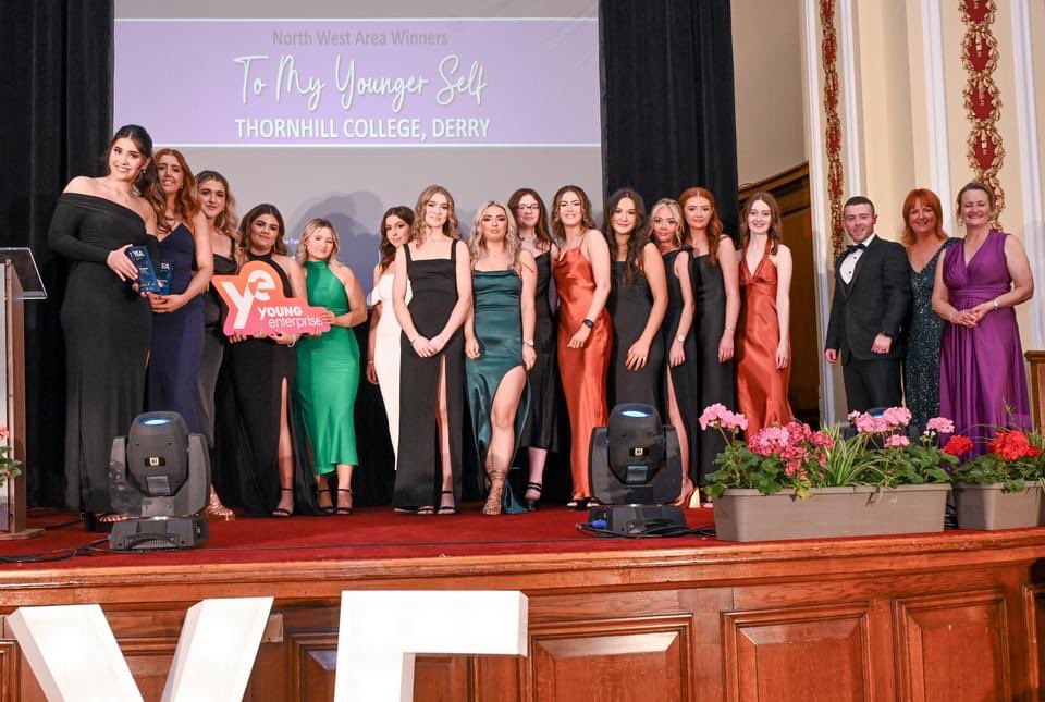 tmys22's tweet photo. TMYS had the incredible opportunity of attending the YE gala where we picked up the Special Recognition award! 

Firstly we want to thank our school @thornhillderry, who supported us completely, and to our amazing teacher @GarrethQuigley who has helped us every step of the way🫶 https://t.co/lIi9d2qGJD