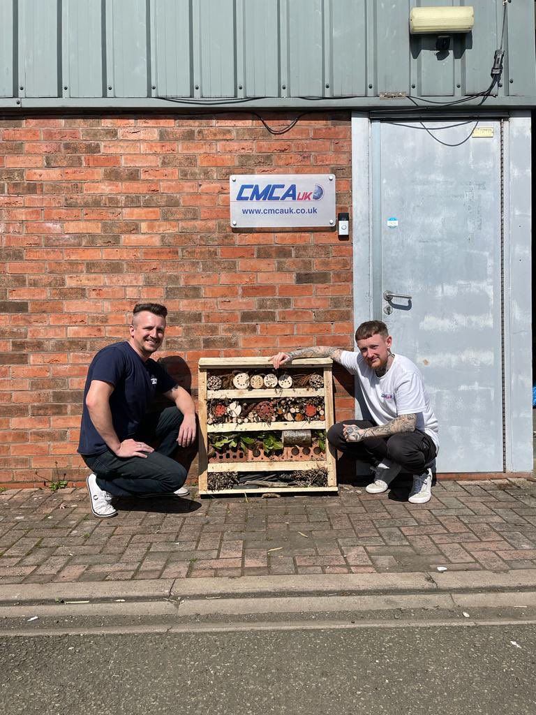cmca_uk's tweet photo. Happy 🌎 Day! We’re celebrating with the grand opening of our bug hotel! Made using broken pallets &amp; foraged items by our handy team. The hotel will be located at our head office in green space we are renovating into a safe haven for pollinators and wildlife #Sustainability https://t.co/WKbc9ygYgA