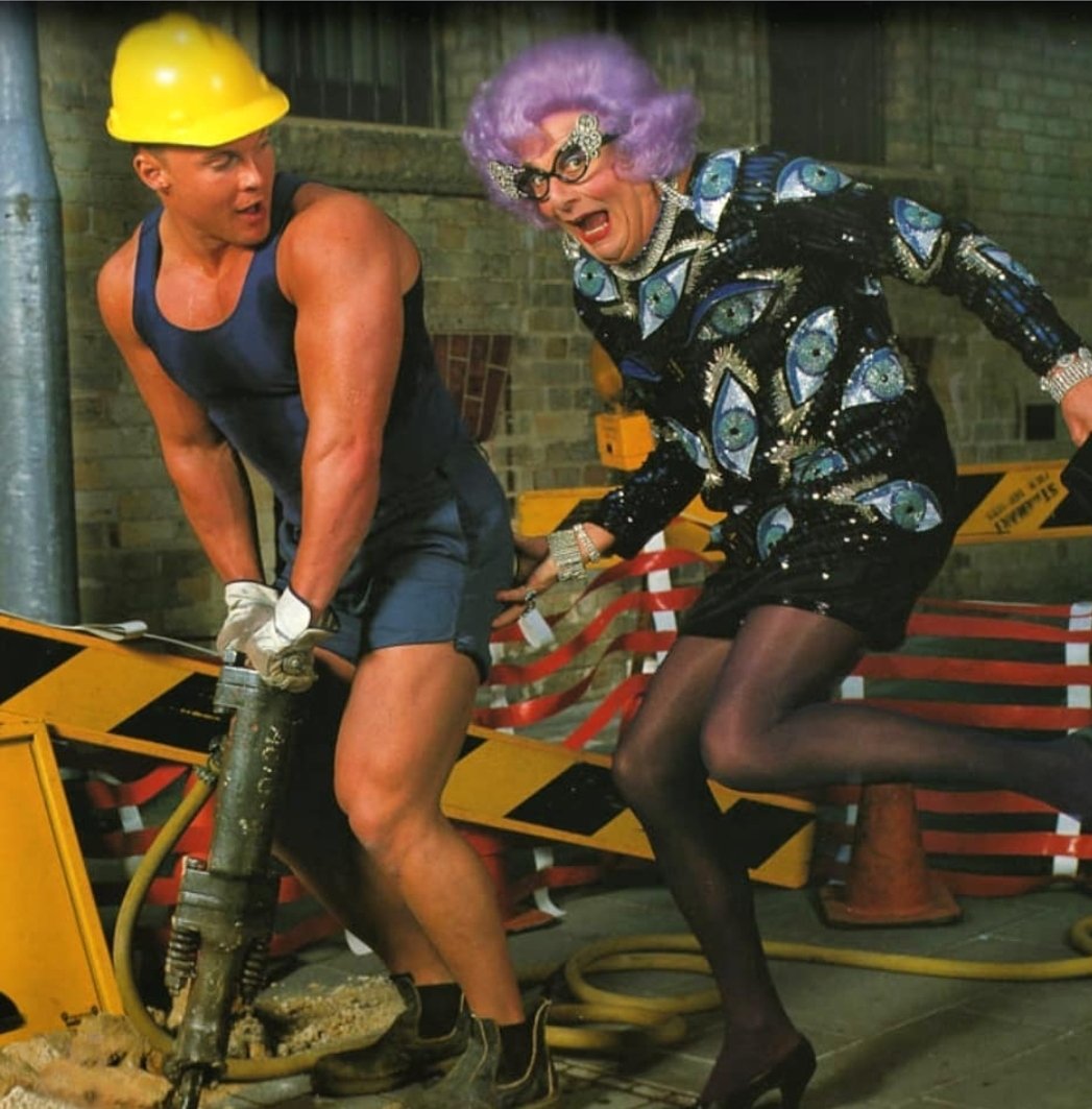 Susanboyd12Boyd's tweet photo. Saddend to hear of the passing of Barry Humphries, loved him as Dame Edna!  My Brother Brett had the good fortune of working with him and Madge many years ago for a calendar shoot. So very talented! May he rest in peace. Thank you for the laughs! #barryhumphries #dameednaeverage https://t.co/1MN7zxHgb3
