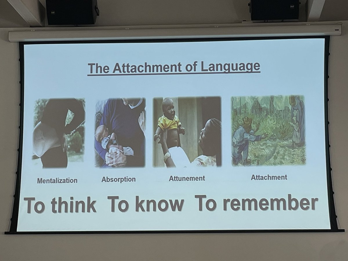 The three most important mentalisation verbs - to think, to know, to remember. Dr Val Brooks #NAPLIC23